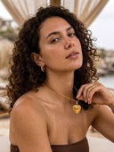 LENA-LOCKET HEART NECKLACE