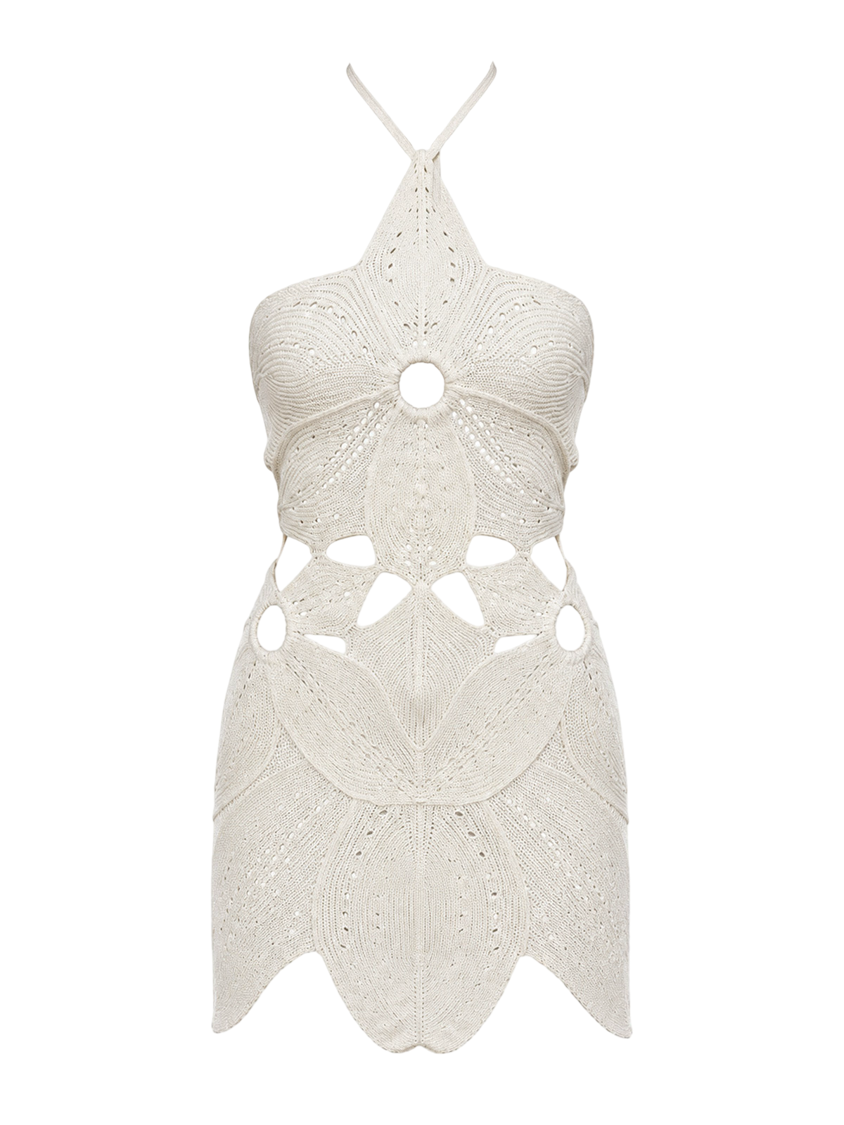 Lora-Floral Crochet Dress