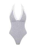 Lace Dot One-Piece