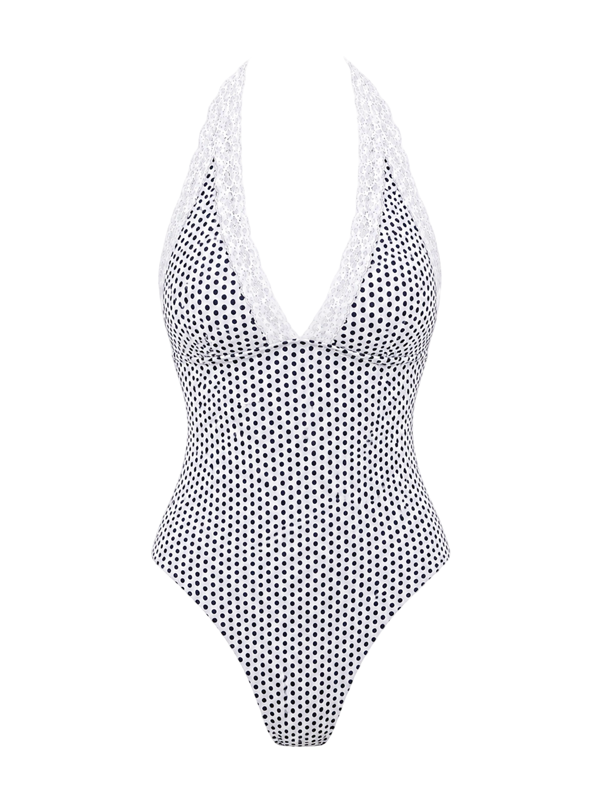 Lace Dot One-Piece