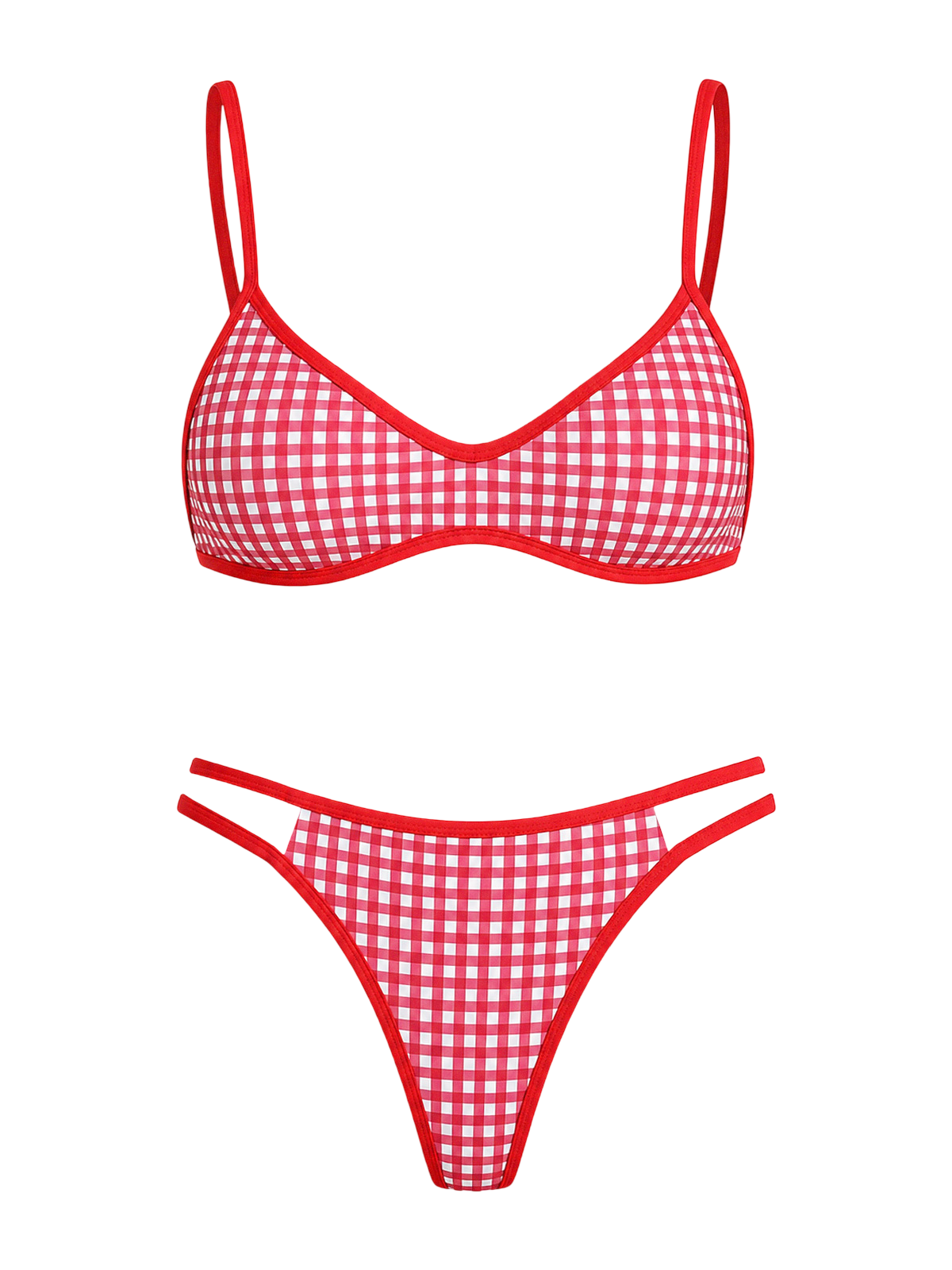 Gingham Bikini Set