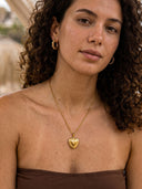 LENA-LOCKET HEART NECKLACE
