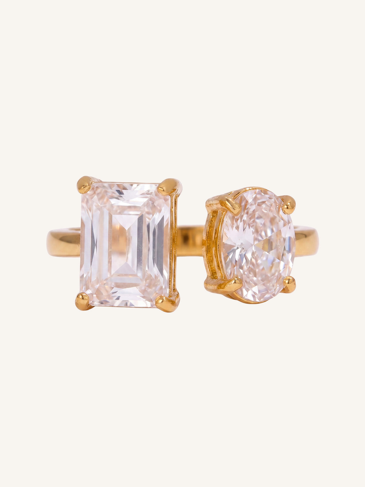 Lena-Double Stone Ring