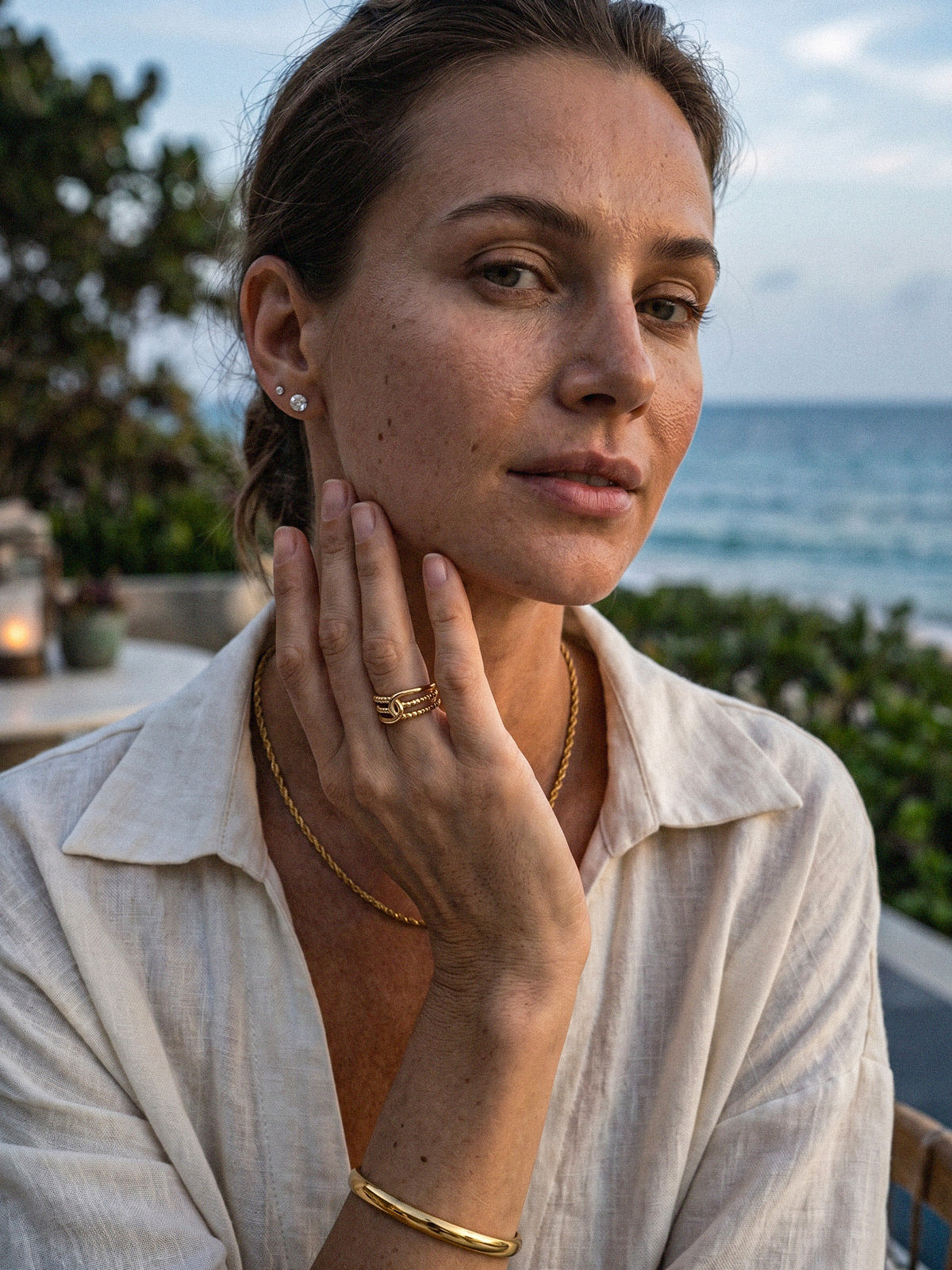 Noemi-Beaded Ring