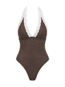 Lace Dot One-Piece