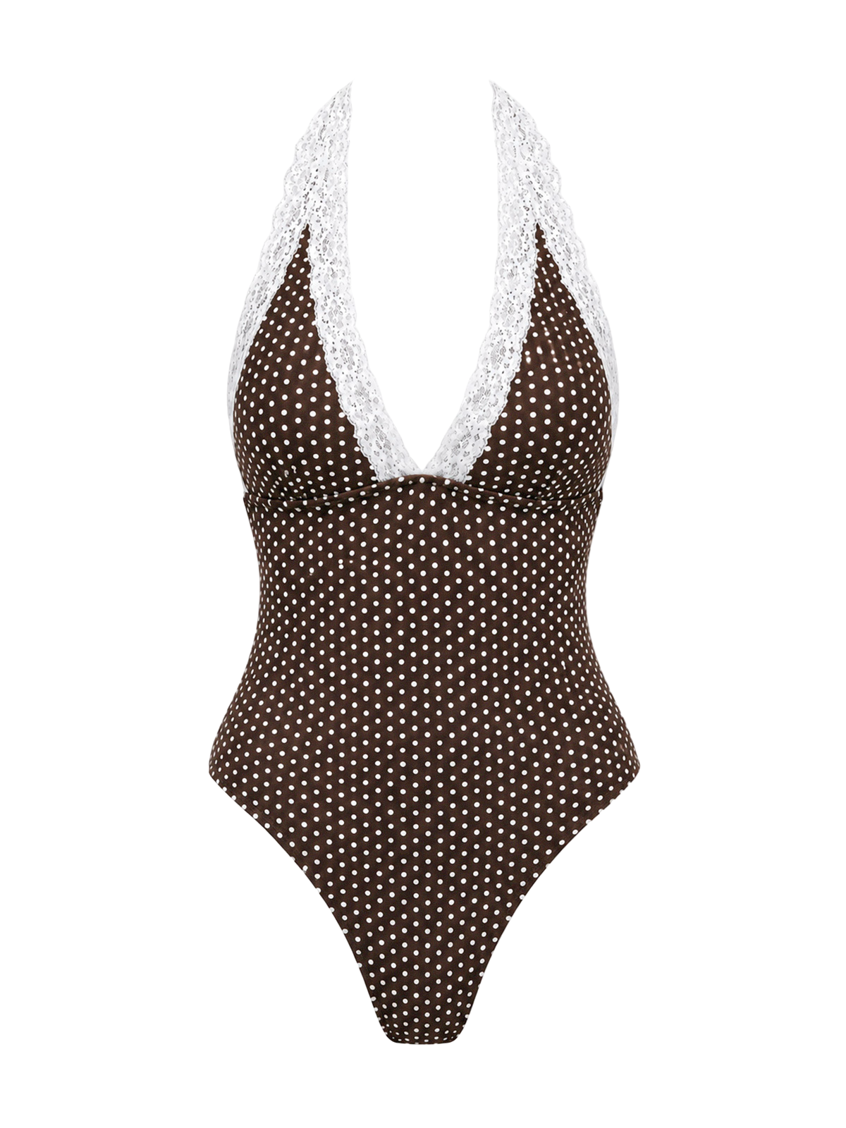 Lace Dot One-Piece