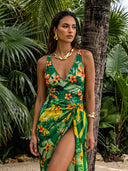 Mira-Floral Wrap Suit ♥