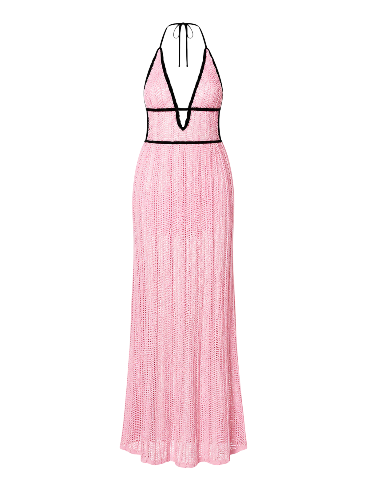 Mira-Crochet Maxi Dress