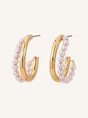 Aveline-Pearl Hoops