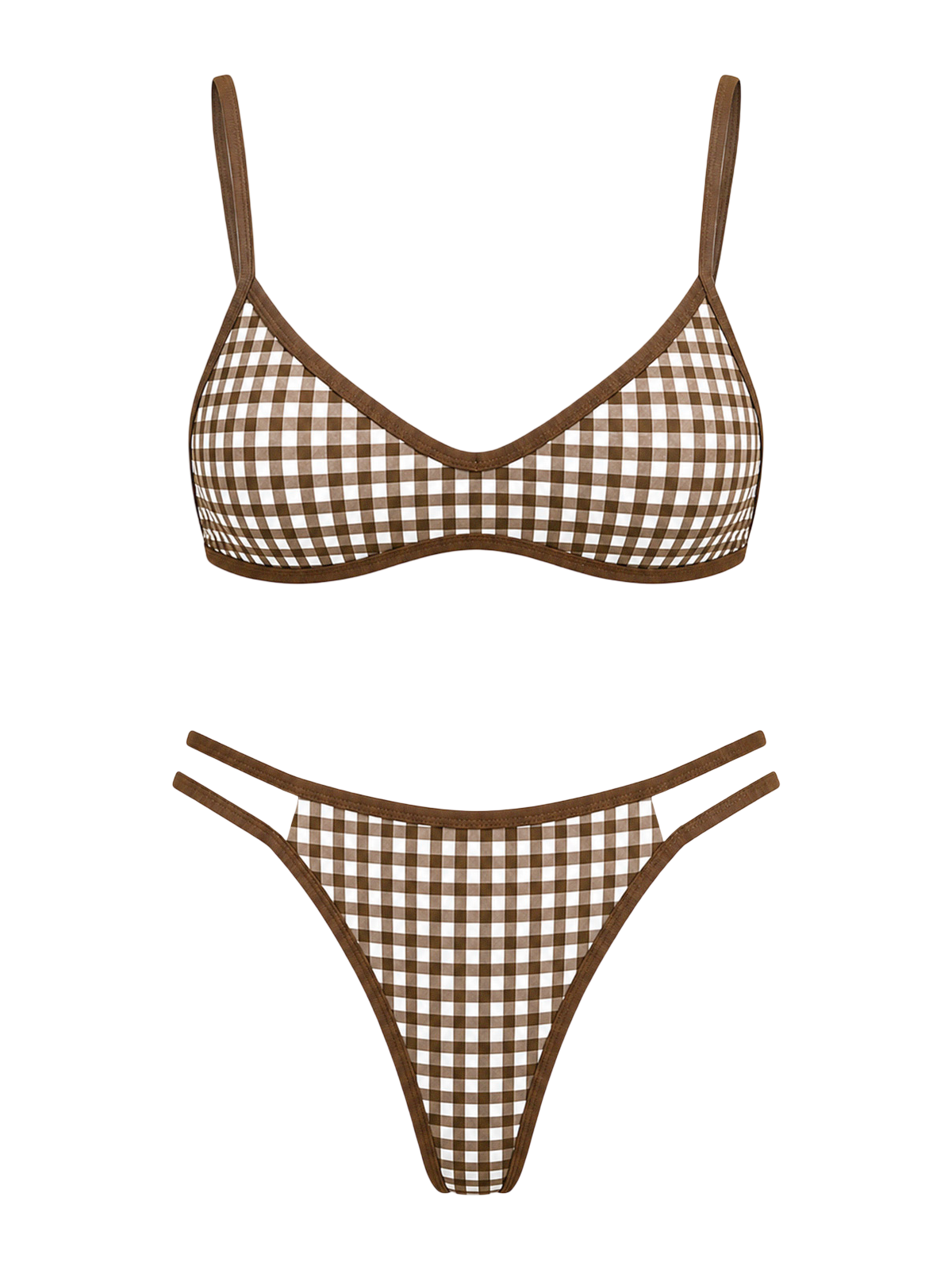 Gingham Bikini Set