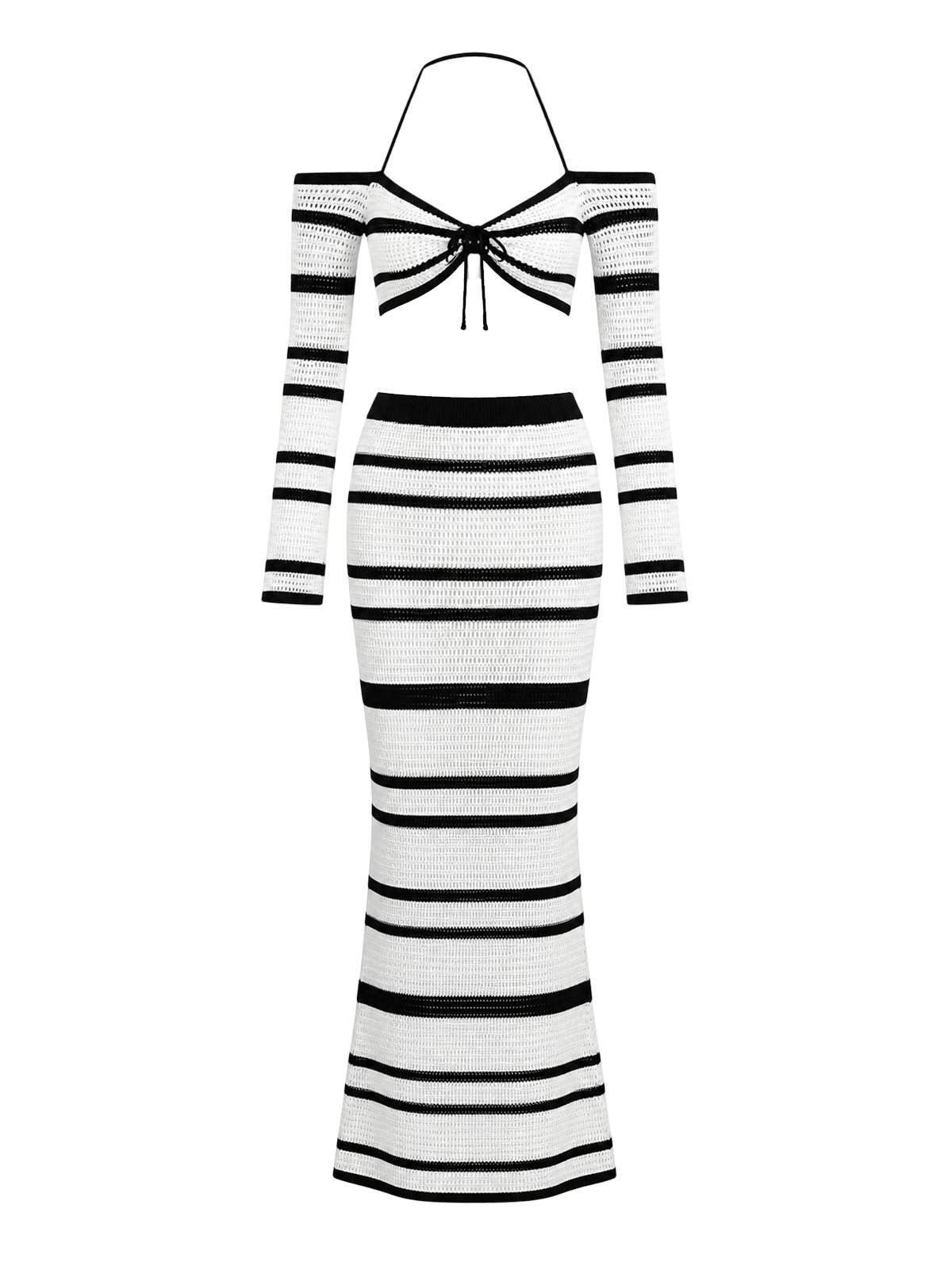 Kira-Stripe Knit Set