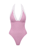 Lace Dot One-Piece