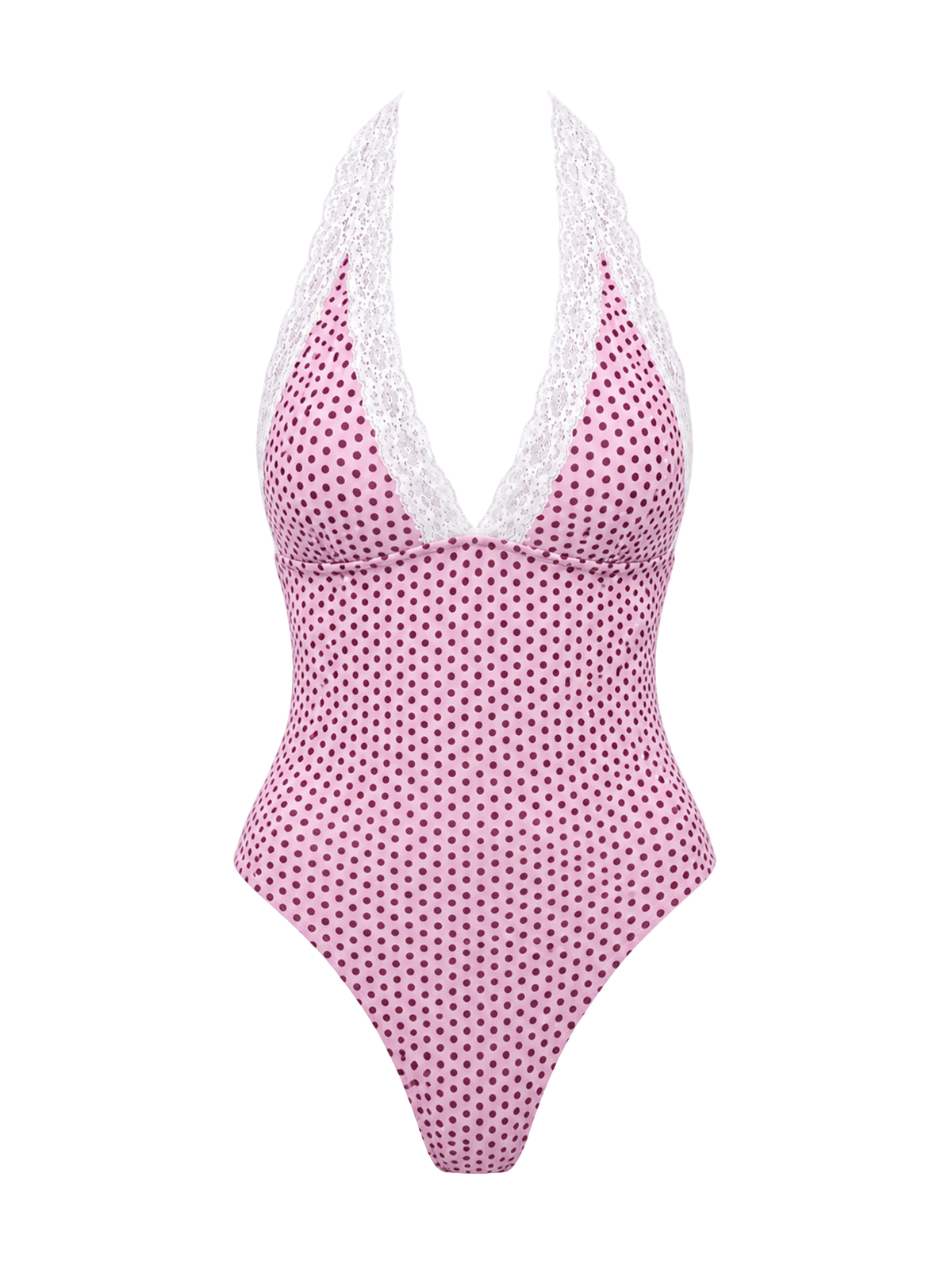 Lace Dot One-Piece