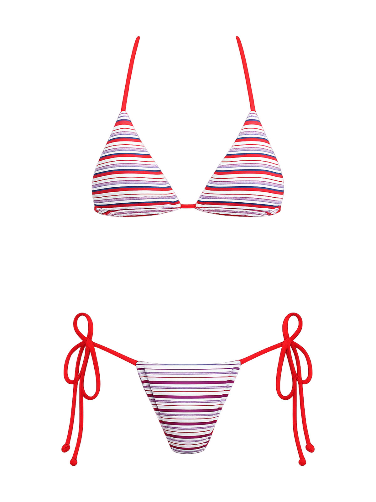 Callie-Stripe Bikini Set