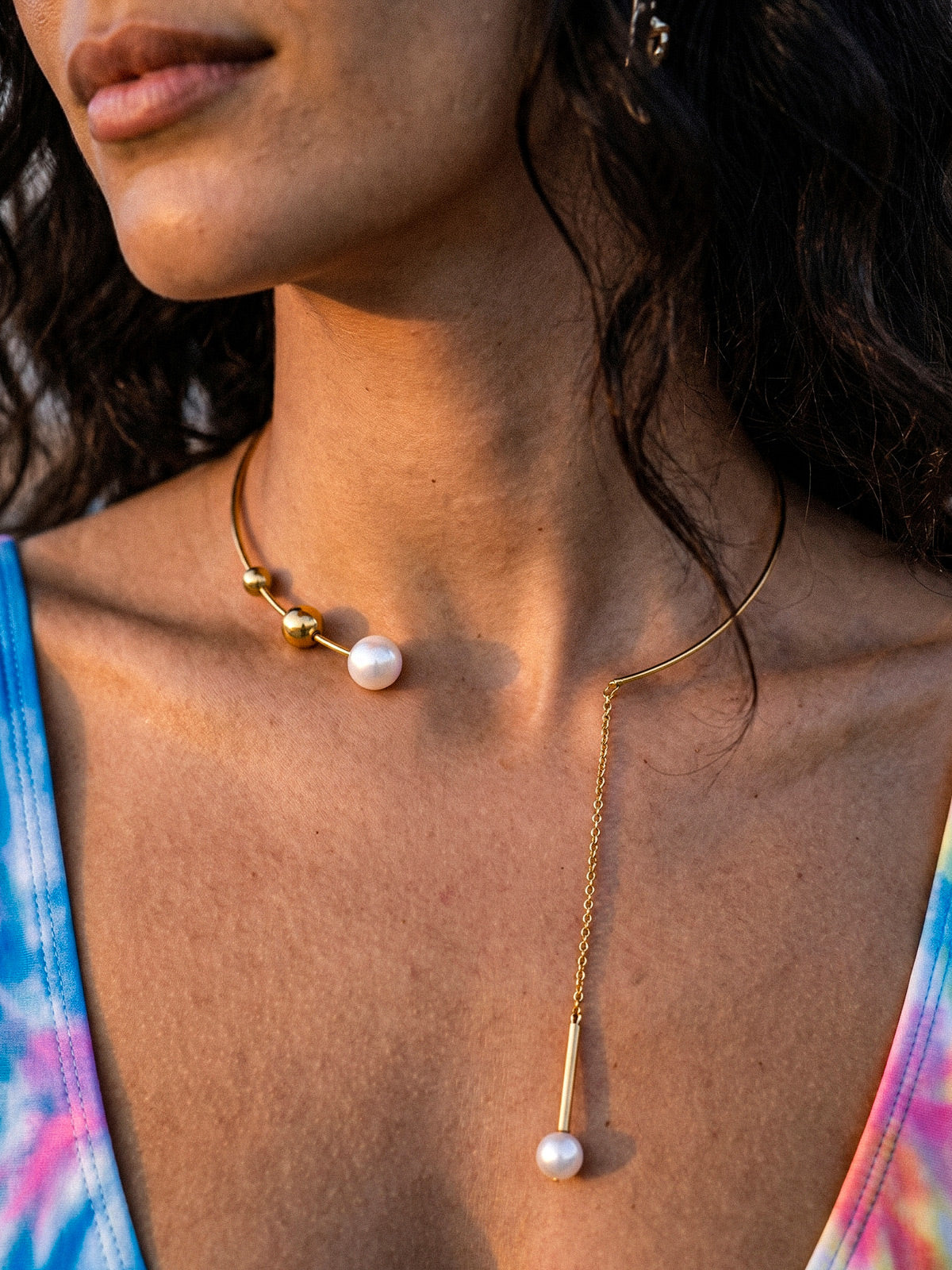 Elin-Modern Pearl Necklace