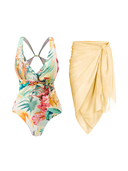 Mira-Floral Wrap Set