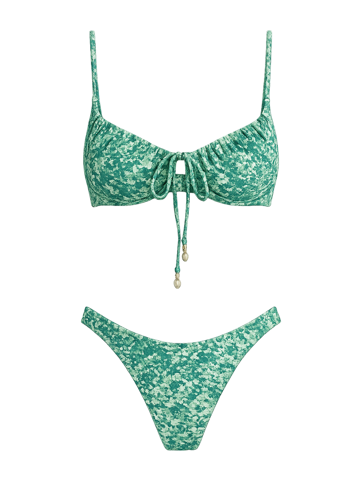Daisy-Floral Bikini Set