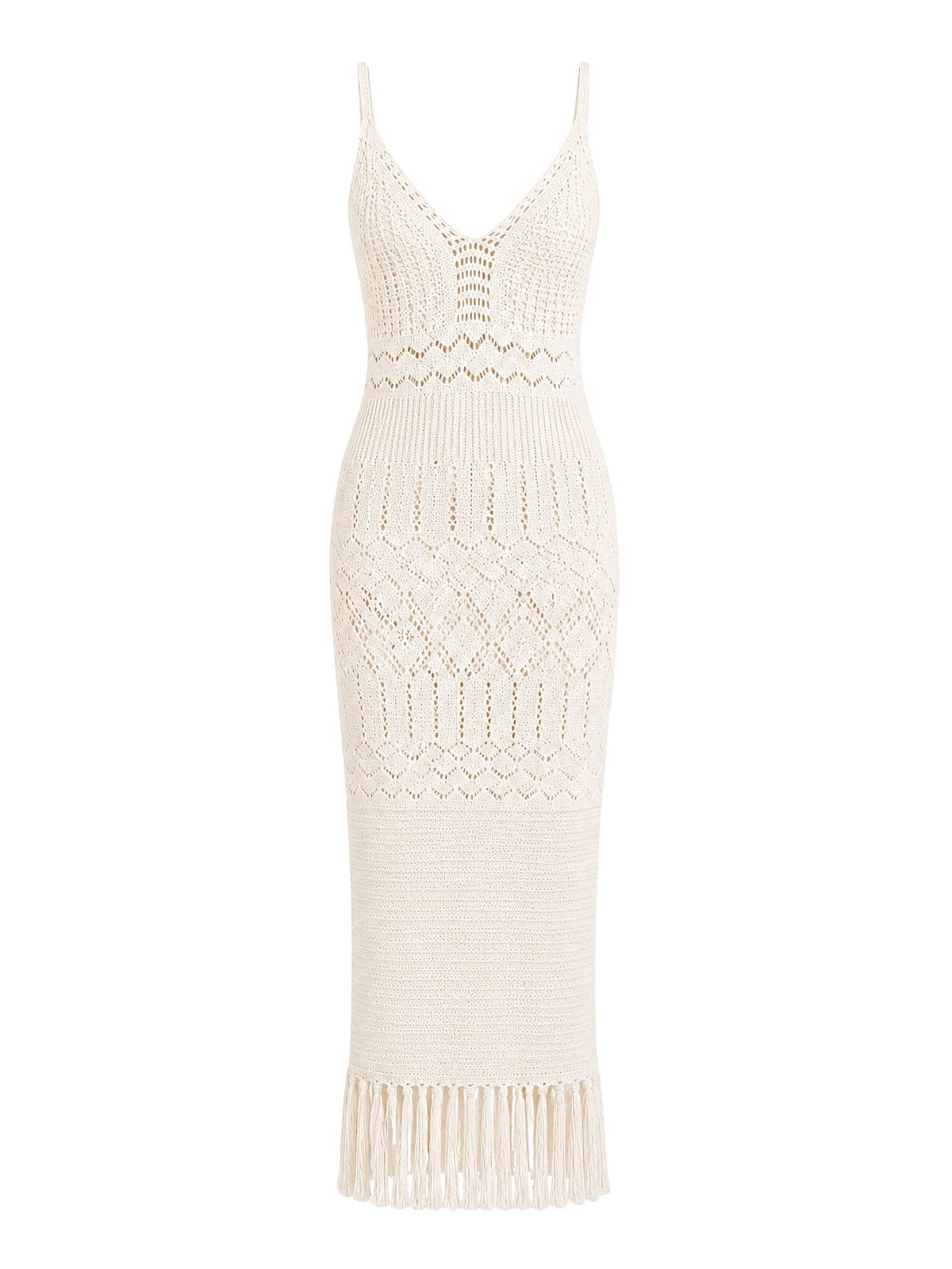 Zara-Knit Fringe Dress