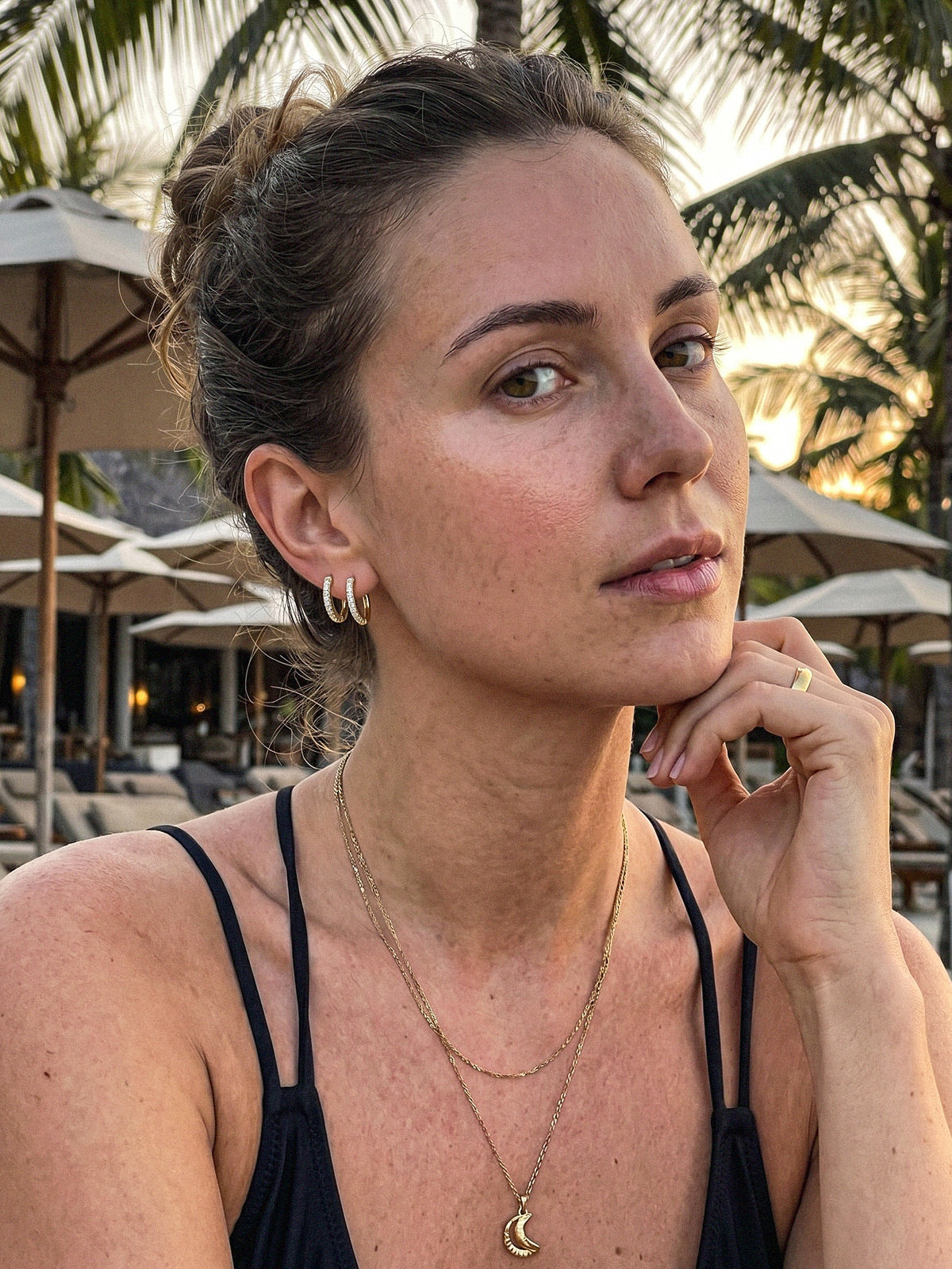 Lina-Crystal Hoops