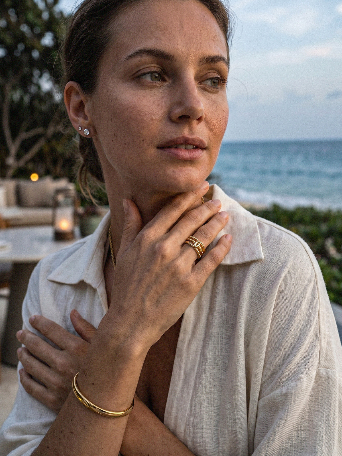 Noemi-Beaded Ring