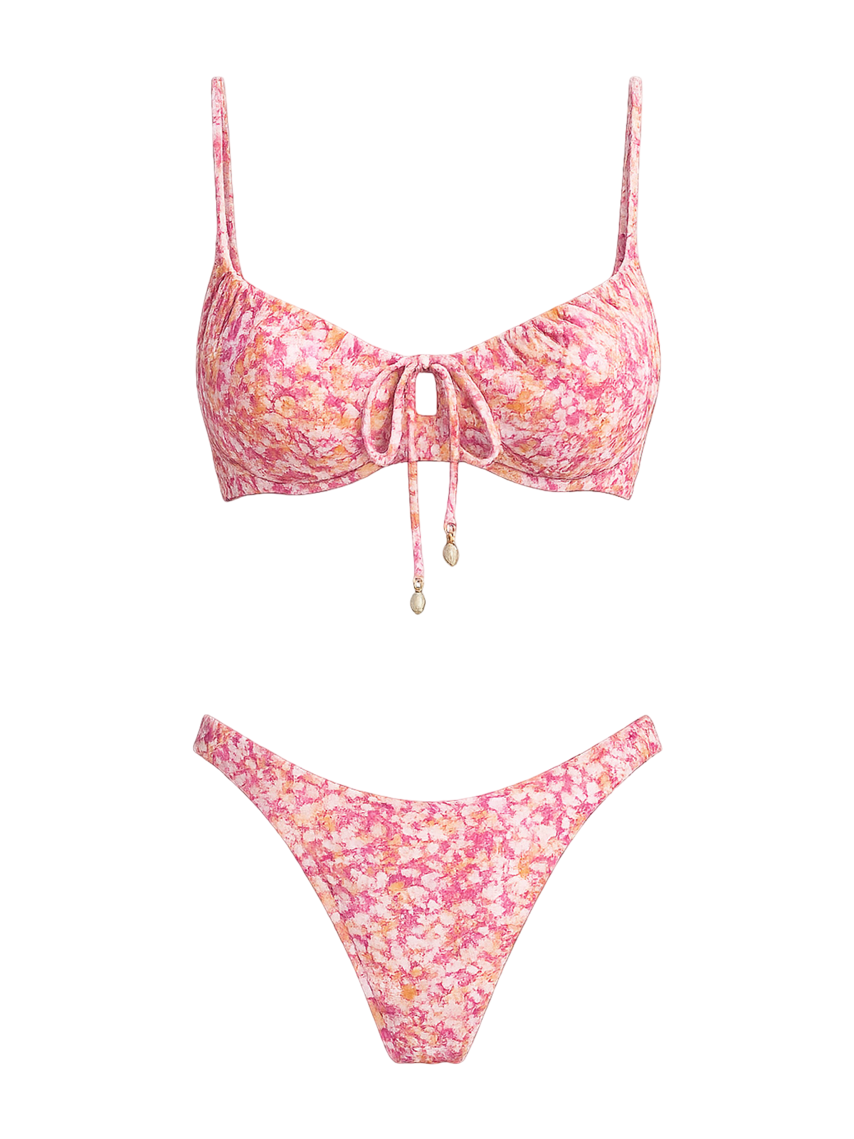Daisy-Floral Bikini Set