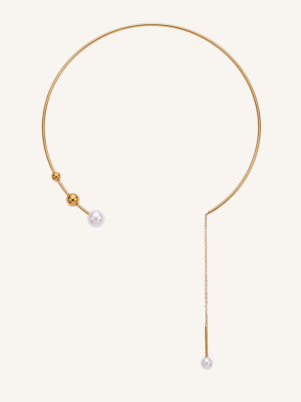 Elin-Modern Pearl Necklace