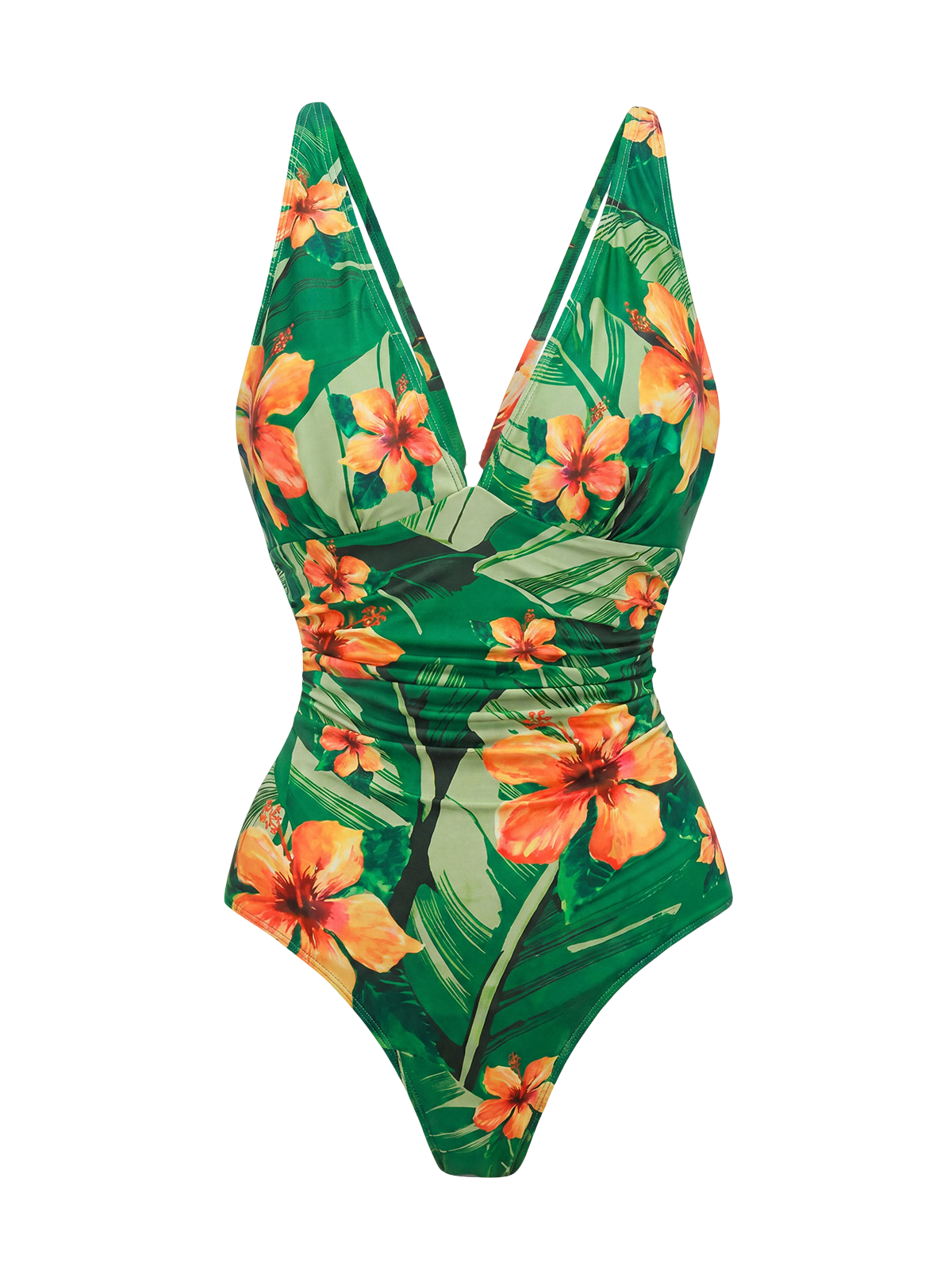 Mira-Floral Wrap Suit