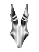 Zina-Stripe Cutout Suit ♥