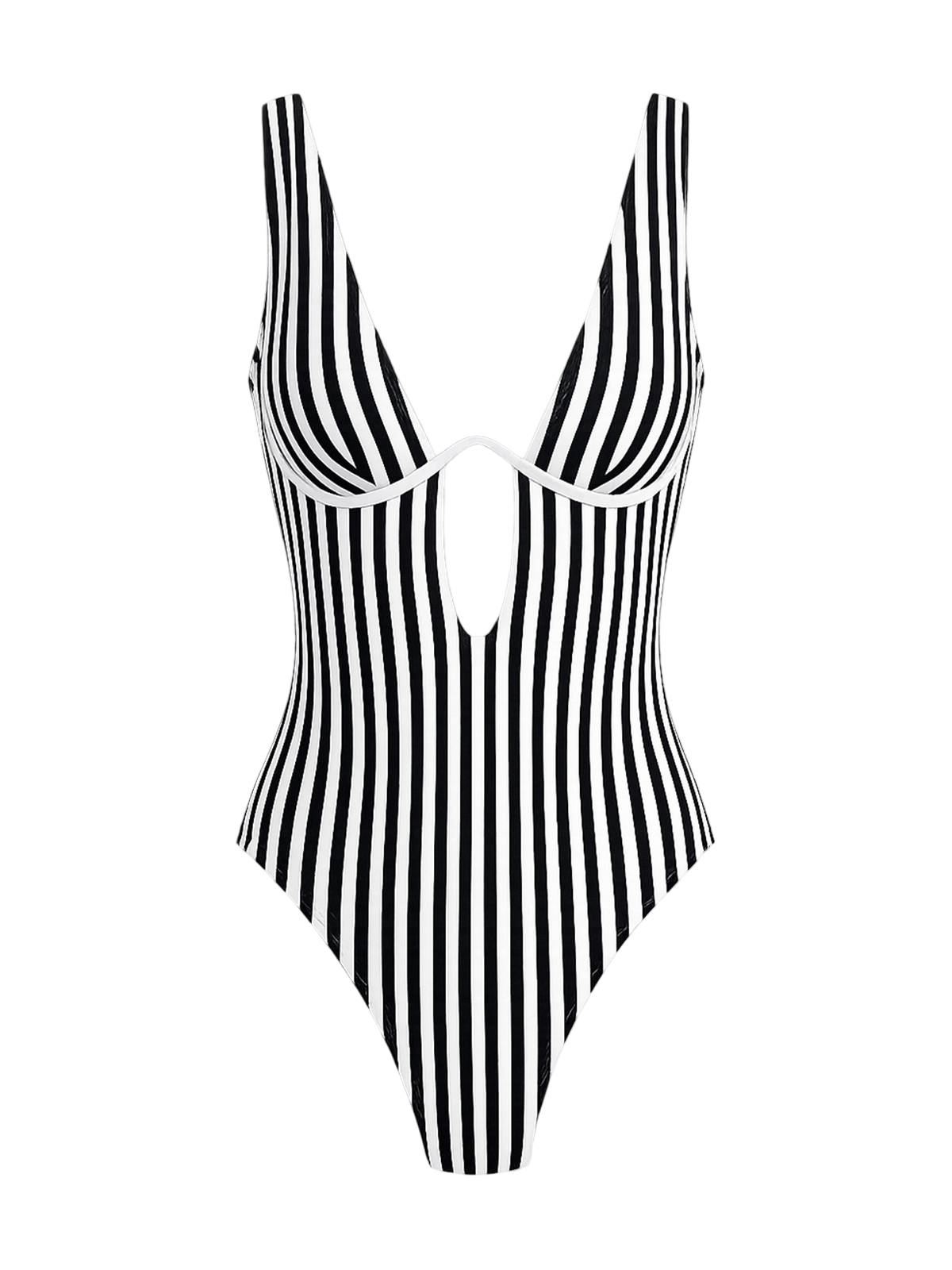 Zina-Stripe Cutout Suit