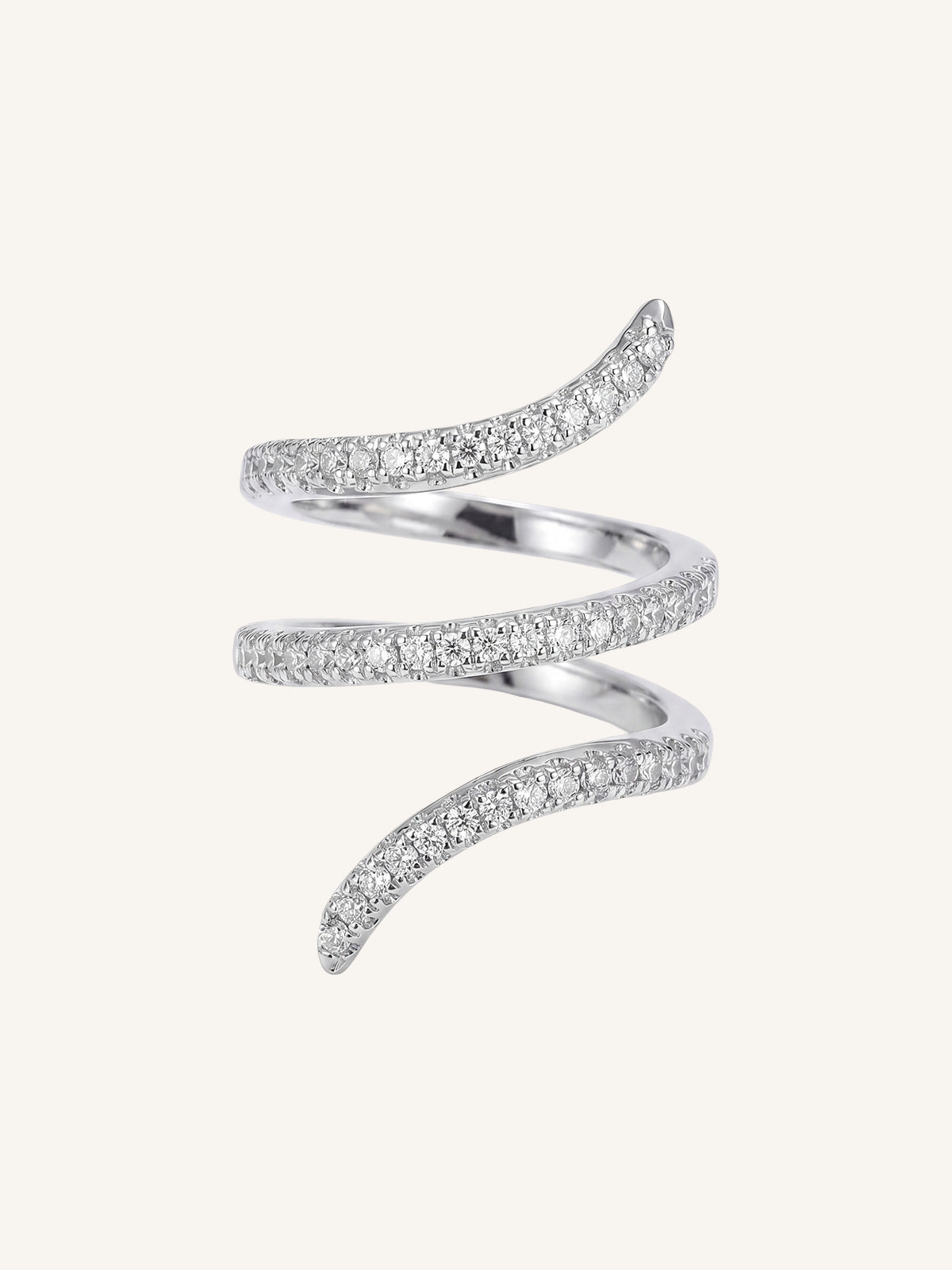 Maia-Spiral Glow Ring