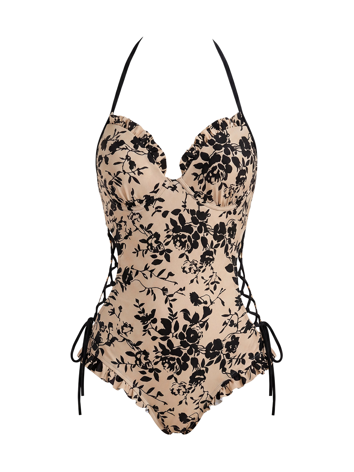 Aria-Lace Up One Piece