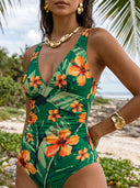 Mira-Floral Wrap Suit ♥