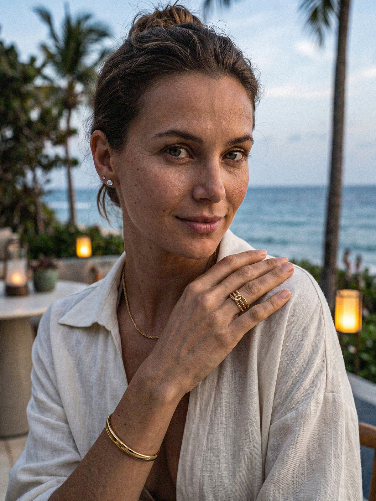 Noemi-Beaded Ring